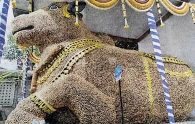 कर्नाटक की राजधानी बेंगलुरु में तीन दिन तक चलने वाले मूंगफली मेले कड़ालेकैई परीशे का आयोजन हुआ इस मेले में मूंगफली से भगवान नंदी की मूर्ति बनाकर स्थापित की गई यह मेल 500 साल से डोड़ा गणेश मंदिर में आयोजित किया जाता है