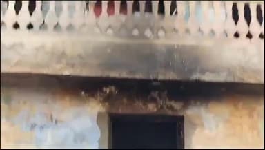 हिसार: भारत नगर में स्थित एक एक मकान में शॉर्ट सर्किट की वजह से लगी, सामान और मोटरसाइकल जलकर हुआ राख