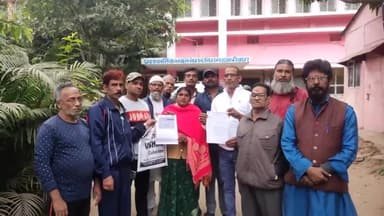 हज़ारीबाग: गरीब फुटपाथ दुकानदार संघ ने नगर निगम कार्यलय में  नगर आयुक्त को सौंपा ज्ञापन।