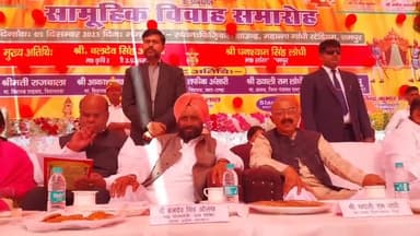 रामपुर: फिजिकल ग्राउंड में मुख्यमंत्री सामूहिक विवाह कार्यक्रम में 1201 जोड़ों का हुआ विवाह