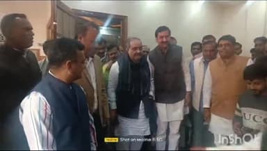 धौलाना: पिलखुवा बीजेपी जिलाध्यक्ष के आवास पहुंचें प्रदेश अध्यक्ष भूपेंद्र चौधरी ने कहा,प्रधानमंत्री के चेहरे पर जीता चुनाव