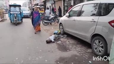 सलोन: सलोन कस्बे के ऊंचाहार तिराहे पर घंटा शराब के नशे में अचेत पड़ा रहा युवक जिम्मेदारों ने नहीं दिया ध्यान