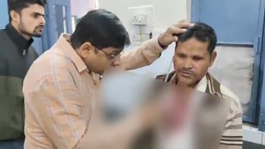 धनौरा: गजरौला के गांव शाहबाजपुर डोर में जमीन के विवाद में एक ही परिवार के दो लोगों में जमकर मारपीट दो घायल पहुंचे थाने