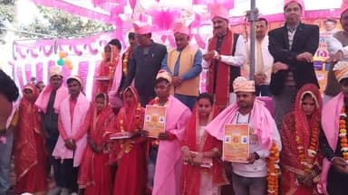 बलरामपुर जनपद में बजी शहनाई 109बेटियो की सामूहिक विदाई। गरीब परिवार की बेटियों को मुख्यमंत्री सामूहिक विवाह योजना का लाभ