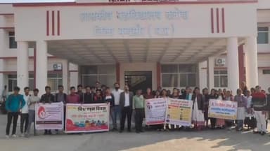 दलौदा: जिले के महू नीमच मार्ग दलोदा के शासकीय महाविघालय दलोदा के छात्र एवं छात्राओं को एड्स के बारे में दी जानकारी