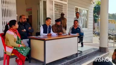 ग्यारसपुर: ग्यारसपुर थाना परिसर में एसडीएम की अध्यक्षता में शांति समिति की बैठक हुई संपन्न