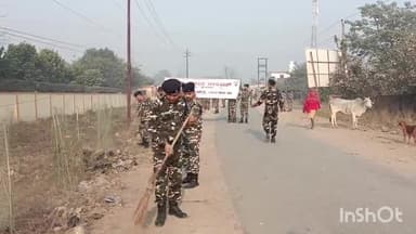 मोहम्मदी: मोहम्मदी में लखीमपुर-खीरी सीमा सुरक्षा बल के अधिकारी व जवानों ने रोड के किनारे झाड़ू लगाकर जनता को किया जागरूक