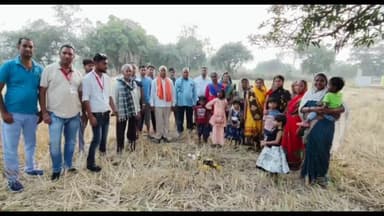 महान भाग्य वेलफेयर फाउंडेशन की टीम द्वारा वृद्ध आश्रम का भूमि पूजन ग्राम चकरदा में किया गया