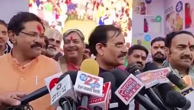 पन्ना: क्षेत्रीय सांसद व भाजपा के प्रदेश अध्यक्ष विष्णुदत्त शर्मा पहुंचे पन्ना, भाजपा की जीत पर दी  प्रतिक्रिया