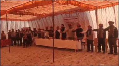 माण्डलगढ़: महुआ गांव में हमारा संकल्प विकसित भारत यात्रा का शुभारंभ