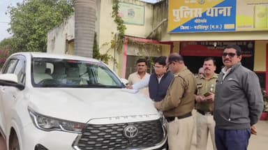 गोटेगांव: आरटीओ ने स्कूलों में नियम विरुद्ध चल रही दो बसों को पड़कर गोटेगांव थाने में किया जप्त