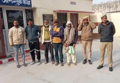 मुरादाबाद: मुंडापांडे थाना क्षेत्र में कल धार्मिक स्थल पर निर्माण को लेकर दोनों समुदाय के बीच हुए विवाद में पांच लोग गिरफ्तार