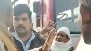 एत्मादपुर: नंदलालपुर के समीप आगरा हाथरस रोड पर रोडवेज बस ने कार में मारी टक्कर, बाल-बाल बचे कार सवार