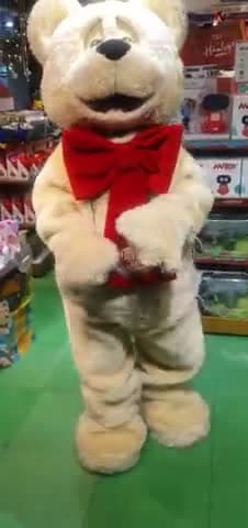 इंदिरा गांधी अंतरराष्ट्रीय हवाई अड्डे पर कॉस्ट्यूम में नाचता एक मजबूर इंसान।