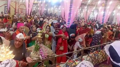 पन्ना: श्री प्राणनाथ मंदिर के ब्रह्म चबूतरे मे 1200 ब्रह्म मुनि कर रहे हैं परायण पाठ का  वाचन हजारों सुन्दरसाथ उठा रहे धर्म लाभ