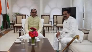 पन्ना: पन्ना के पवई विधायक पहलाद लोधी ने पूर्व मुख्यमंत्री शिवराज सिंह चौहान से की मुलाकात