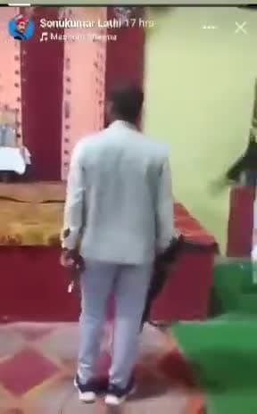 भीम आर्मी जय भीम संगठन के प्रदेश प्रभारी सोनू लाठी बंदूक संग लगाए ठुमके मुकदमा दर्ज -बंदूक जब्त