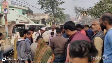 धनघटा: मुखलिसपुर चौराहे के समीप मोटरसाइकिल ठेले से टकराई एक व्यक्ति हुआ घायल