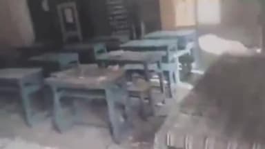 हुज़ूर: शाहजहांनाबाद स्थित शासकीय माध्यमिक शाला स्कूल में एक क्लास रूम का गिरा छत का प्लास्टर, टीचर और 2 बच्चे घायल