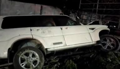 रायबरेली: सरस्वती नगर के पास लखनऊ प्रयागराज हाईवे पर तेज रफ्तार अनियंत्रित स्कॉर्पियो नाले में पलटी तीन घायल