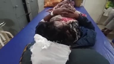 नरसिंहपुर: बसुरिया के पास बैलगाड़ी सामने आने से बाइक चालक टकराया हुआ घायल अस्पताल में भर्ती