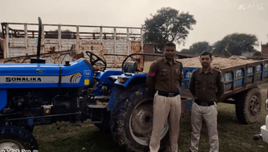 सिंगरौली: खुटार पुलिस ने ललमटिया से अवैध रेत का परिवहन करते 01 ट्रेक्टर ट्राली जप्त कर की कार्रवाई