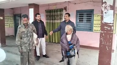 #अंचलाधिकारी# द्वारा किया गया# कंबल का# वितरण