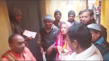 जगदीशपुर: नगर में अयोध्या से आए पूजित अक्षत का किया गया वितरण लोगों को दी गई आमंत्रण