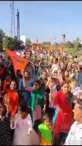 रानीवाड़ा: आजोदर गांव में अयोध्या से आए कलश का पूजन कर निकाली शोभायात्रा