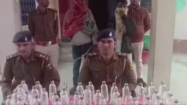 बाजपट्टी: रसलपुर गांव से पुलिस ने नेपाली शराब के साथ दो तस्करों को किया गिरफ्तार