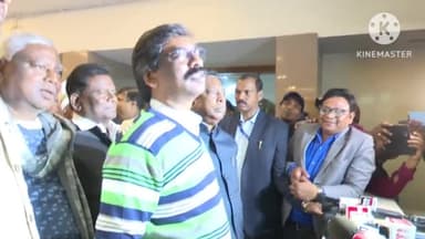 बुंडू: झारखंड मंत्रालय परिसर में प्रेस-मीडिया के प्रतिनिधियों को संबोधित करते हुए मुख्यमंत्री  हेमन्त सोरेन