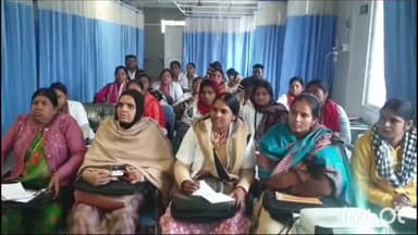 खगड़िया: सदर अस्पताल के कोविड वार्ड में एएनएम को दी गई जानकारी