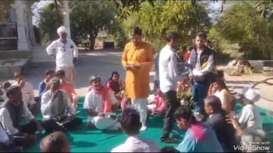 रानीवाड़ा: रानीवाड़ा के दहीपुर गांव में अयोध्या से आए अक्षत का शोभायात्रा के साथ किया गया स्वागत