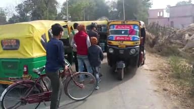 करपी: हिट एंड रन कानून के विरोध में किन्दुई गांव के पास चालकों ने जाम किया NH-33