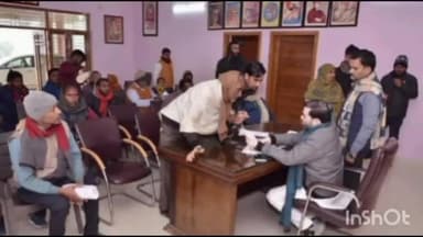 रामसनेही घाट: नई सड़क आवास पर राज्यमंत्री सतीश शर्मा ने जनता दर्शन कार्यक्रम में लोगों की सुनी समस्याएं
