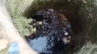 गोगरी: फतेहपुर में ग्रामीणों ने कड़ी मशक़्क़त के बाद कुएँ में गिरे एक सांड को निकाला बाहर