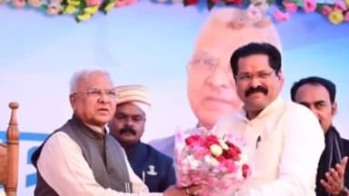 पवई: ग्राम चोपरा पहुंचे राज्यपाल का पवई विधायक पहलाद लोधी ने किया स्वागत