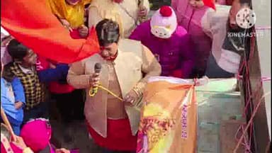 कोल: राम मंदिर प्राण प्रतिष्ठा महोत्सव को लेकर थाना सासनी गेट के अंतर्गत मथुरा रोड पर निकाली गई भव्य कलश यात्रा