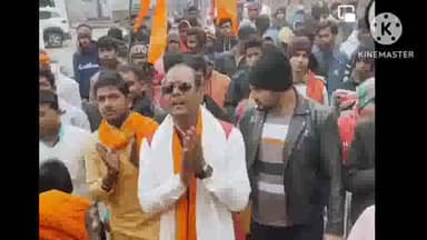 बगहा: राम जन्मभूमि दर्शन को लेकर बगहा में अक्षत कलश रथ यात्रा का किया गया आयोजन