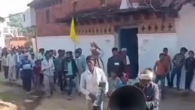 रैपुरा: बघवार कला में निकली अयोध्या से आए अभिमंत्रित अक्षत कलश की भव्य शोभा यात्रा, घर-घर दिए पीले चावल