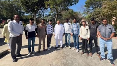 ગોંડલ: રમાનાથધામ ખાતે રાજસ્થાન જોધપુરના કારીગરોએ પોરબંદરના સાંસદની શુભેચ્છા મુલાકાત કરી