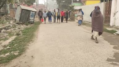 मंदिर  की सफाई अभियान भाजपा खगड़िया के कार्यकर्ताओं के द्वारा