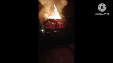 महासमुंद: NH 53 पिरदा मोड़ हाइवे के पास धान से लदे ट्रक में अचानक लगी आग, बाल-बाल बचा ड्राइवर