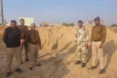 डेगाना: डेगाना क्षेत्र में पुलिस व खनिज विभाग द्वारा की गई संयुक्त कार्रवाई, 80 टन बजरी सीज कर 56 हजार का जुर्माना वसूला