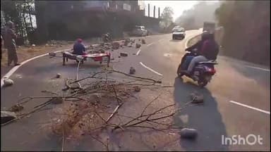 बिलासपुर सदर: शिमला धर्मशाला हाइवे को वीरवार को फिर राजनकांत द्वारा किया गया एक तरफा  बंद