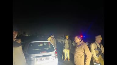 इकौना: अयोध्या में प्राण प्रतिष्ठा को लेकर एसपी ने श्रावस्ती -बलरामपुर बॉर्डर पर भ्रमण कर  लिया स्थिति का जायजा