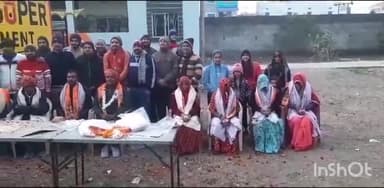 नगर पालिका के स्वच्छता शुरविरो का किया स्वागत, बड़ी संख्या में शहर वासी रहे मौजूद।