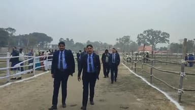 गोगरी: सीएम के दौरे को लेकर सुरक्षा के किए गए पुख़्ता इंतजाम, कुछ देर में गोगरी पहुंचेंगे CM नीतीश कुमार