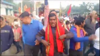 बीरपुर: रामधुनी यज्ञ को लेकर खरमौली व सिकरहुला में निकाली गई भव्य कलश शोभा यात्रा