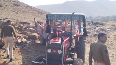 सलूम्बर: सलूंबर पत्थरों का अवैध खनन करते ट्रैक्टर ट्रॉली जब्त,वन विभाग की सूचना पर परसाद थाना पुलिस ने की ट्रेक्टर ट्रॉली जब्त